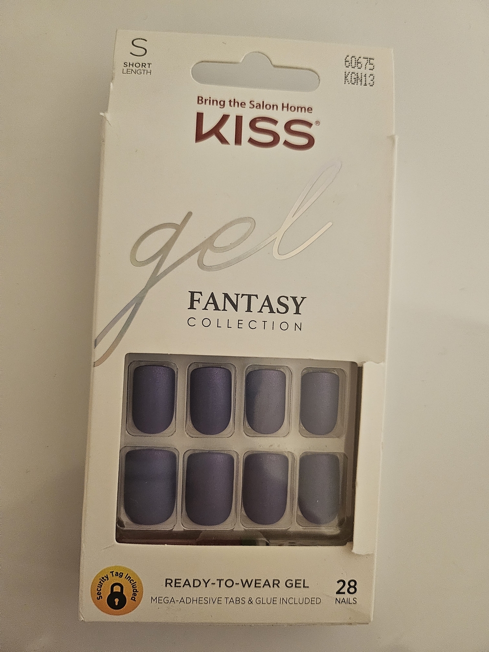 KISS Gel Fantasy Press-On Nails in Mauve Purple